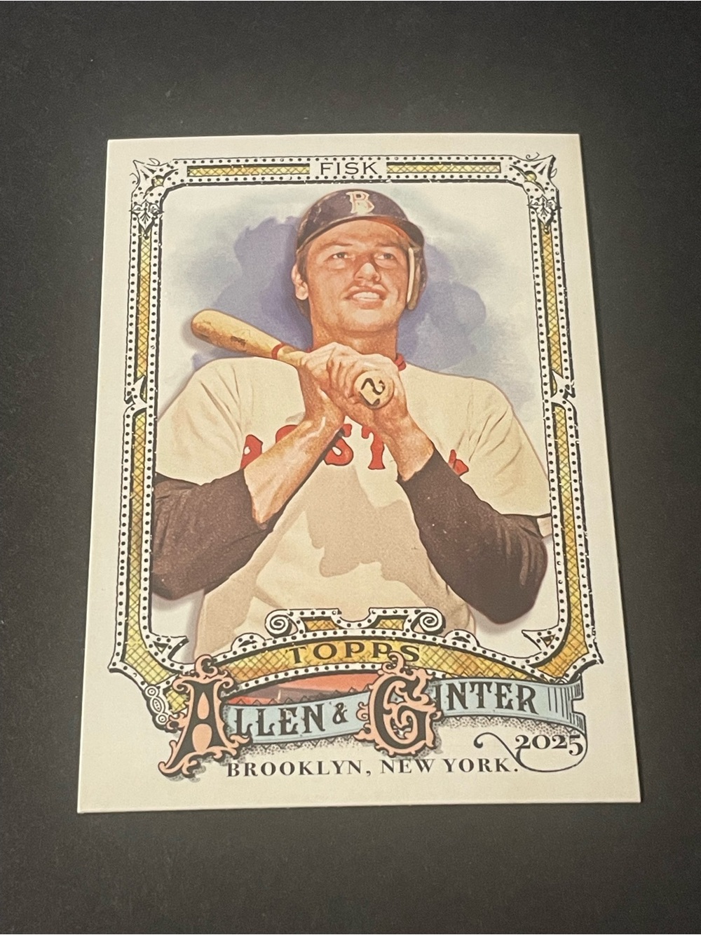 Carlton Fisk 2025 Topps Allen And Ginter #187 Red Sox The World’s Champion Card